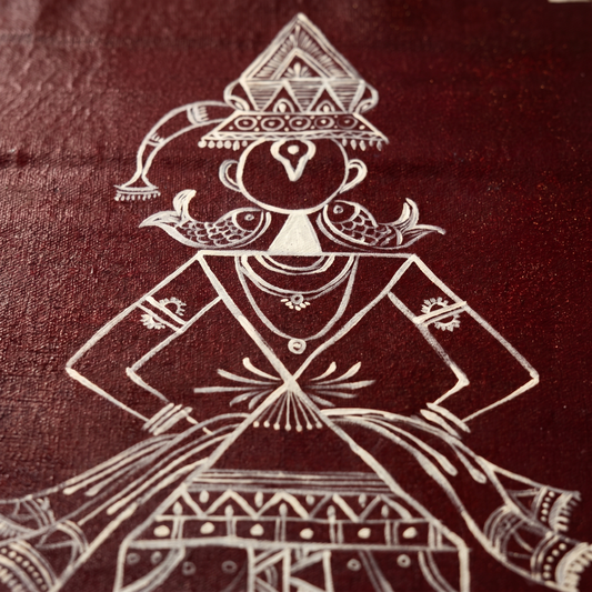 Hand Painted Wall Hanging Scroll