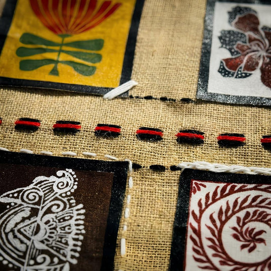 Panchatattva — Handcrafted Jute Scroll Wall Hanging
