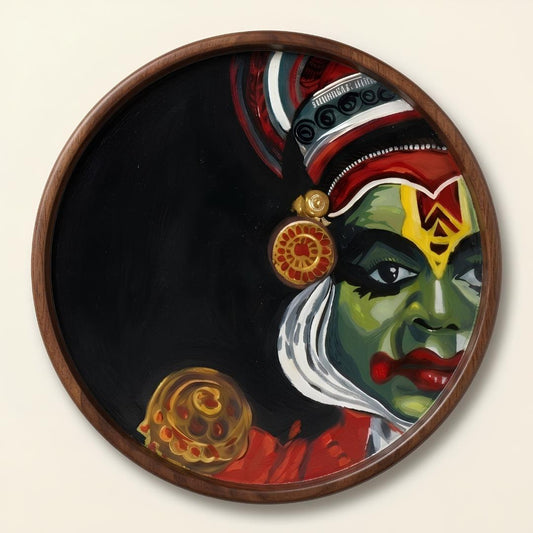 Hand Painted Wall Hanging – Kathakali Painting Home Decor