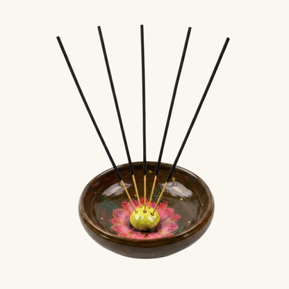Incense Stick Holder – Handpainted Floral Art Home Decor