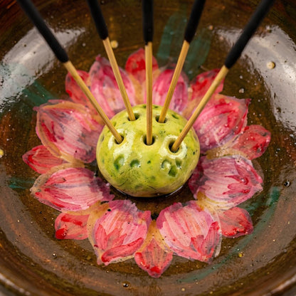 Incense Stick Holder – Handpainted Floral Art Home Decor