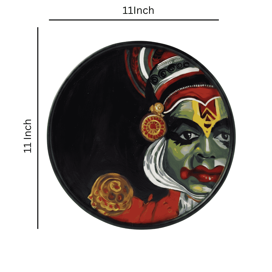 Hand Painted Wall Hanging – Kathakali Painting Home Decor