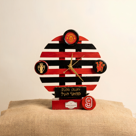 Manchester Times - Handcrafted Wooden Clock