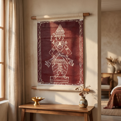 Hand Painted Wall Hanging Scroll