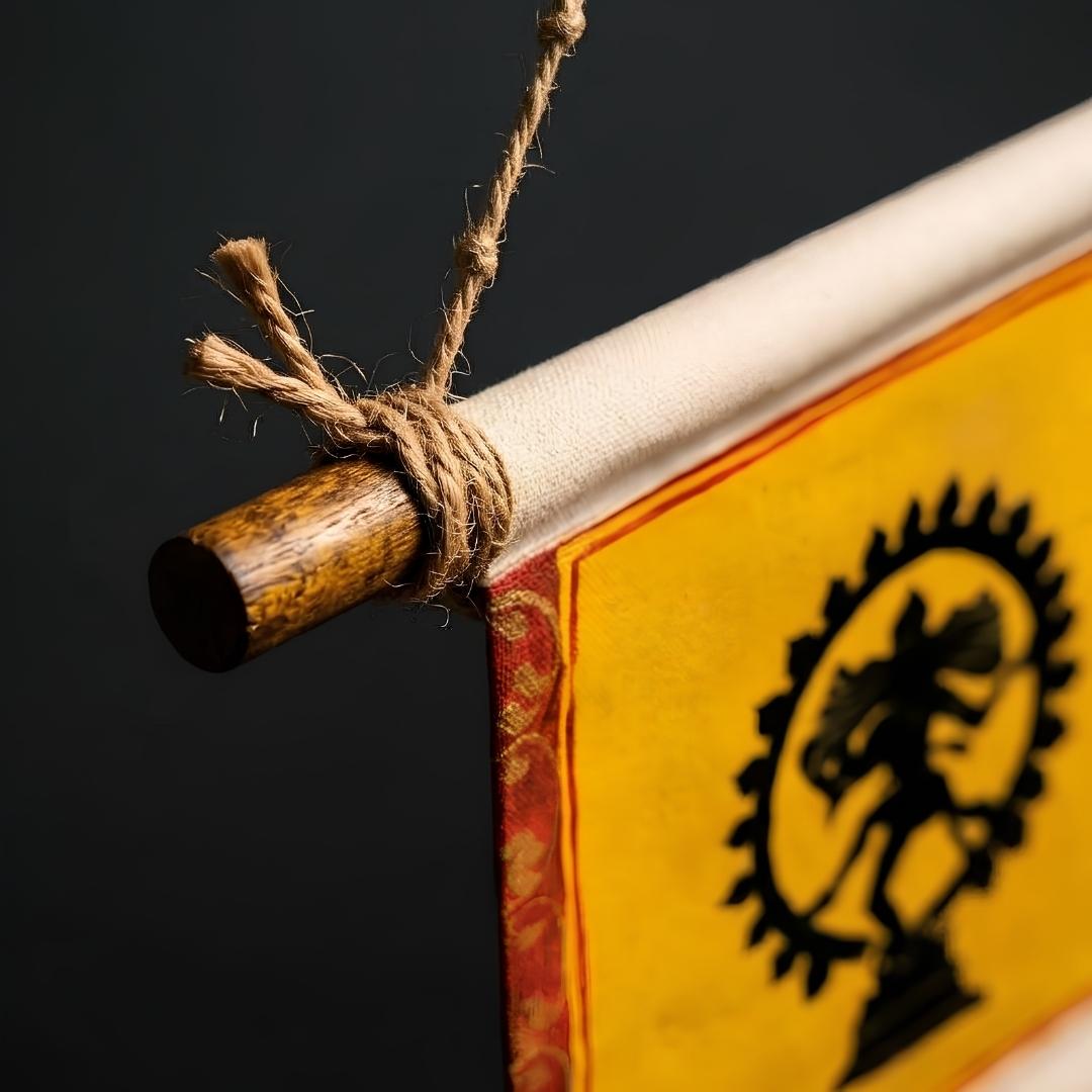 Tandav Shiva Handcrafted Wall Scroll – Handpainted Art for Home & Spiritual Gifting