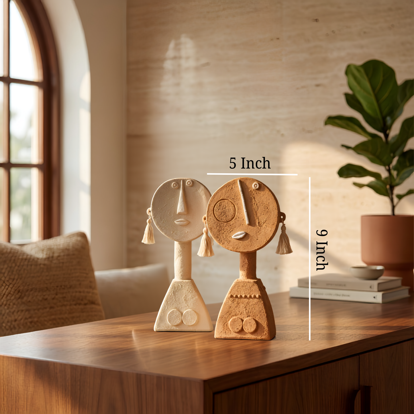 Handcrafted Clay Figurines for Home Decor