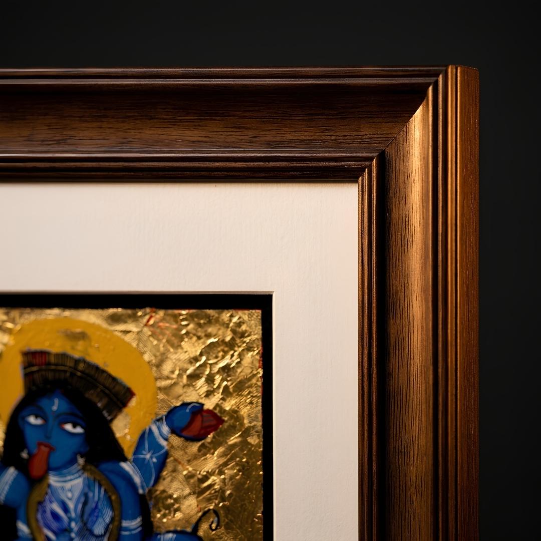 Kalighat Style Painting Wall Frame – Handpainted Bengal Folk Art for Home Decor