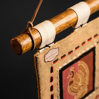 Panchatattva — Handcrafted Jute Scroll Wall Hanging