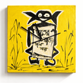 Wooden Wall Clock Analog Handcrafted Bhooter Raja Dilo Bor