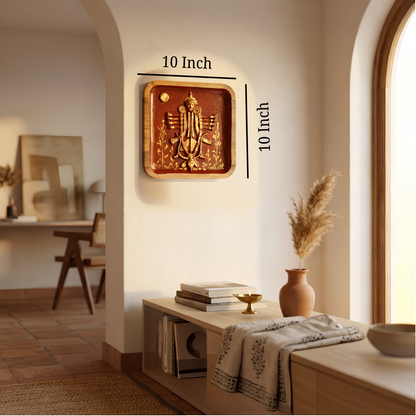 Handcrafted Wooden Wall Hanging - Maa Durga