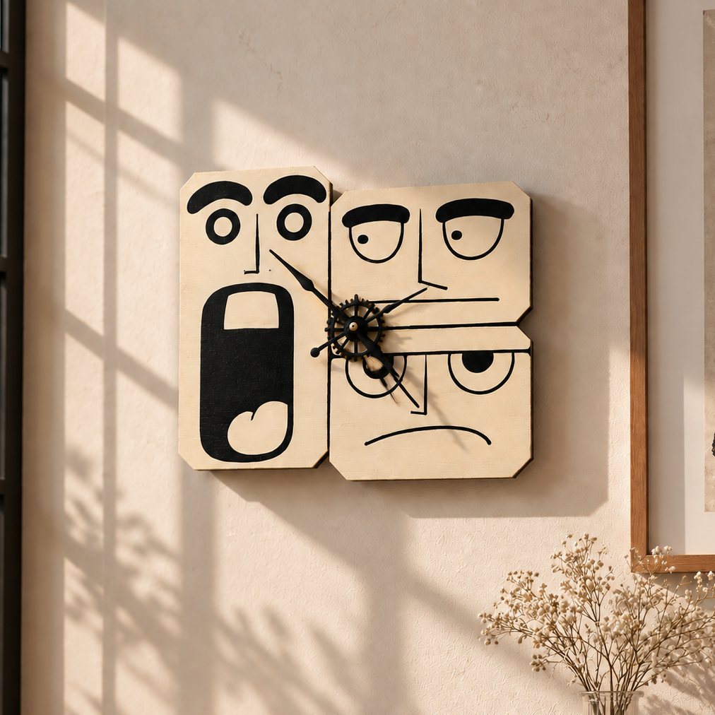Wooden Handcrafted Wall Clock Analog