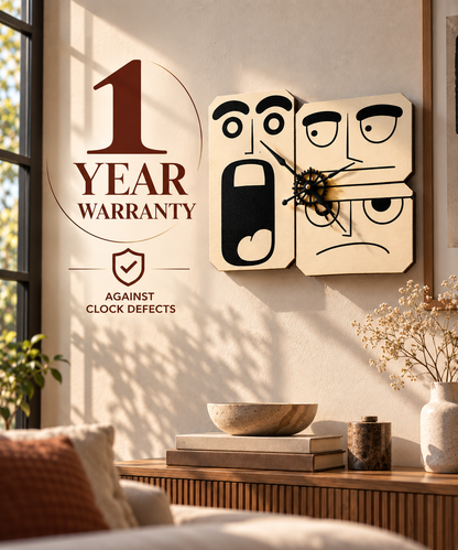 Wooden Handcrafted Wall Clock Analog