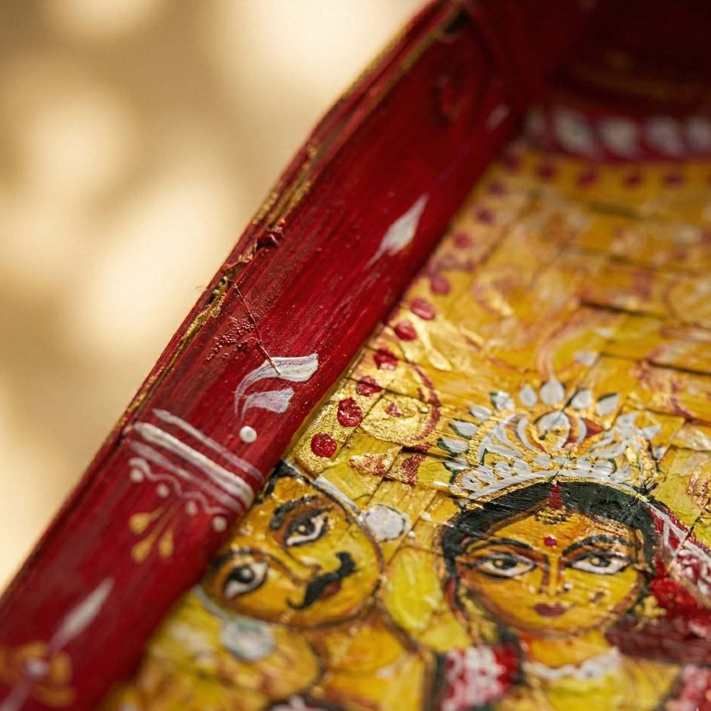 Patachitra Inspired Bride & Groom Panel