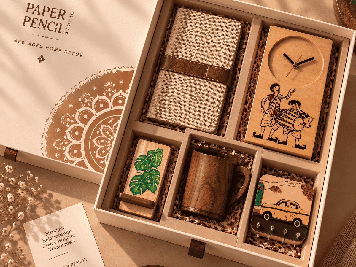 Paper Pencil Studio handcrafted corporate gifting hamper