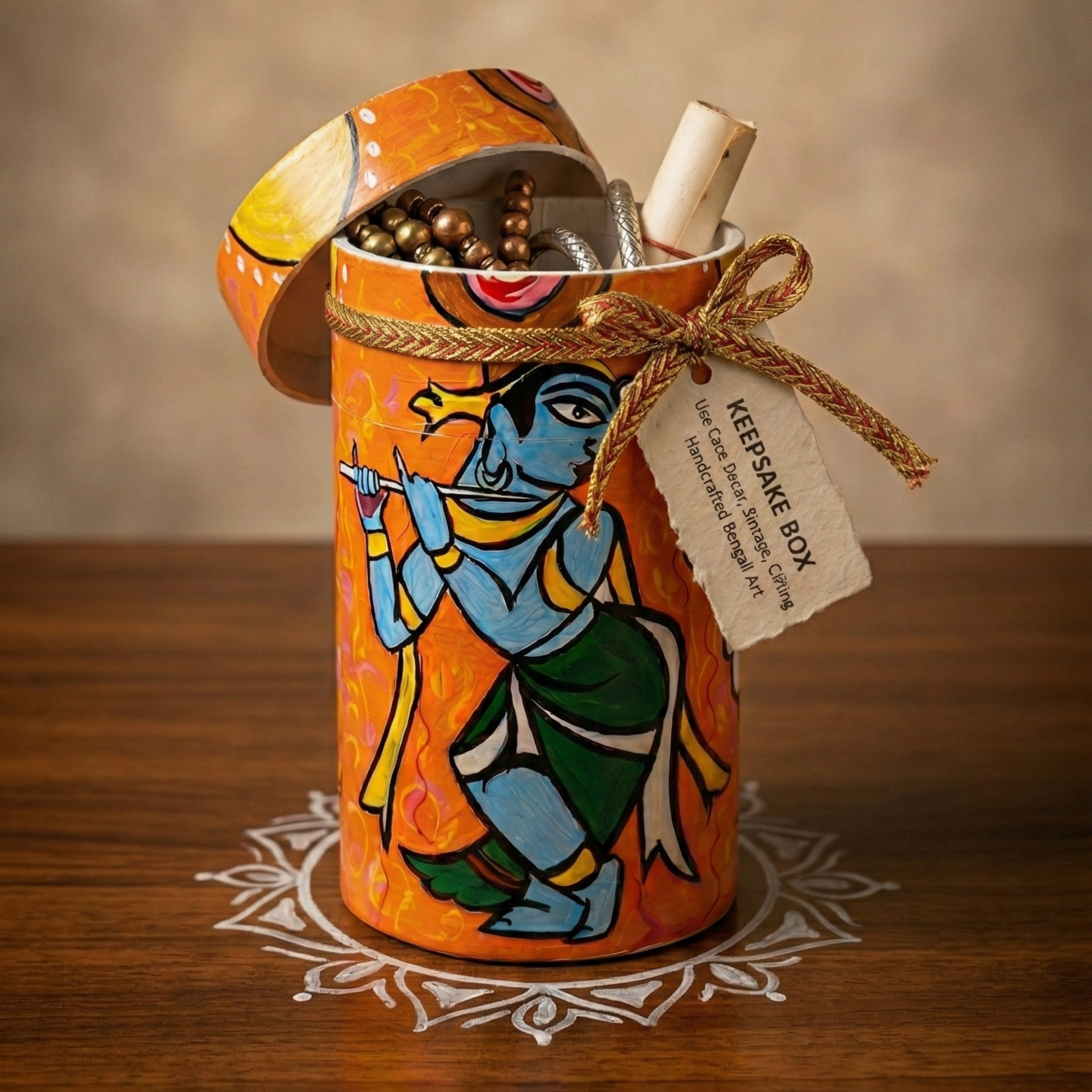 Krishna Leela Keep Sake Box — Handcrafted by Paper Pencil