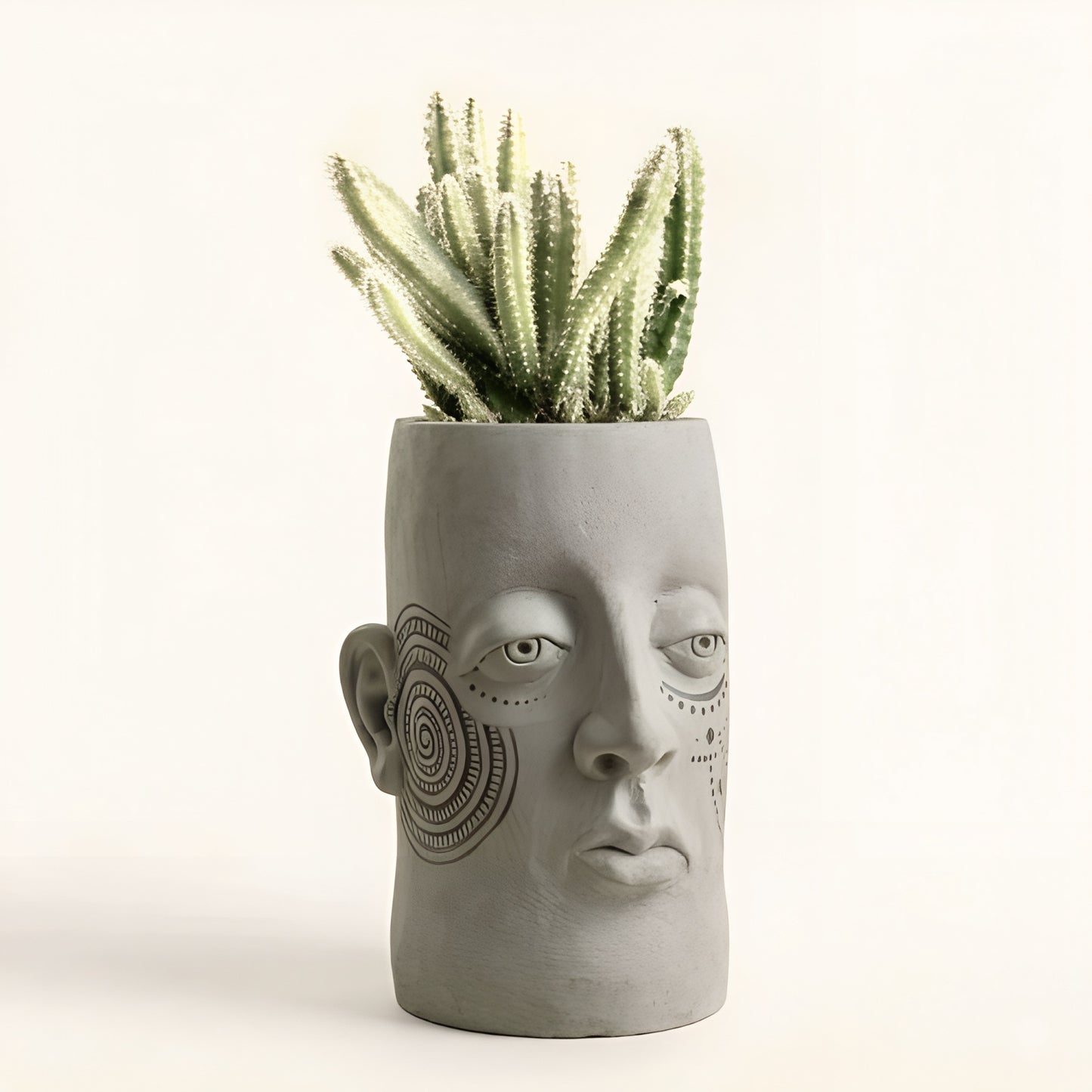 Ananta Handcrafted Sculptural Vase – Folk Art Clay Home Decor for Living Room